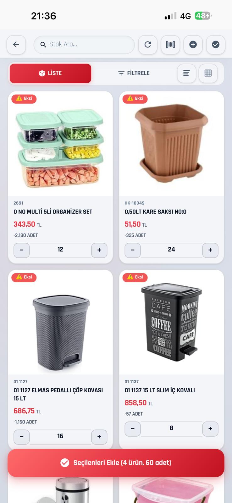 Ürün katalog